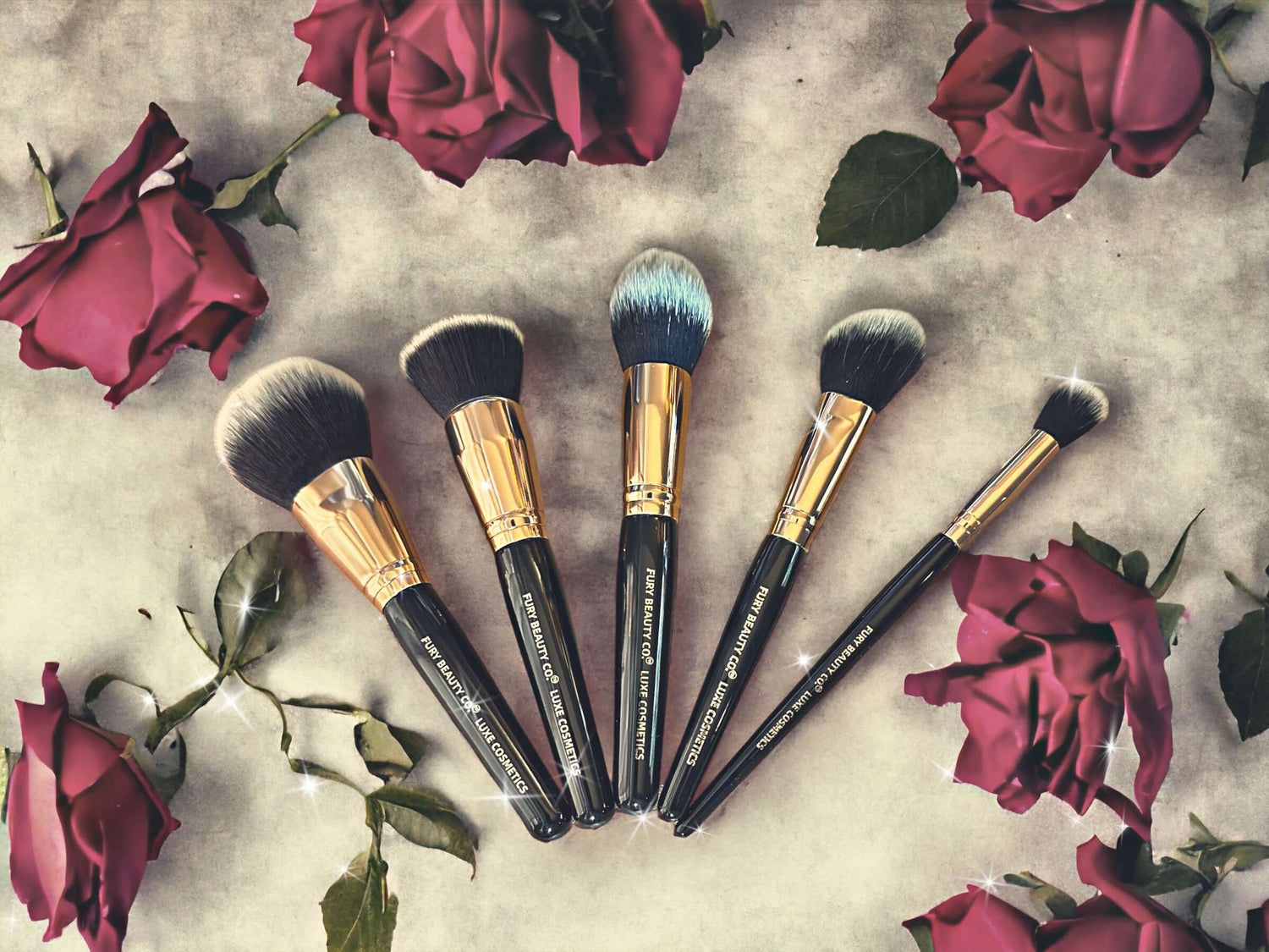 ABSOLUTE Rose Gold Edition Makeup Brushes